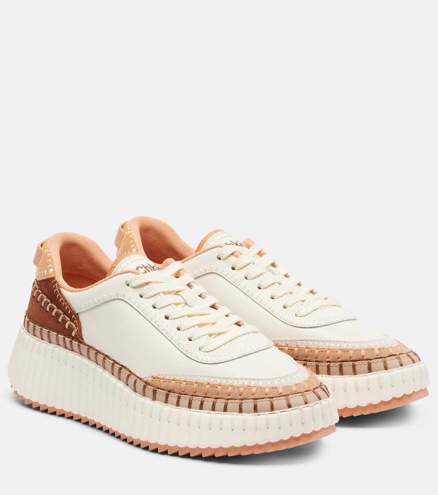 chloé nama mesh sneakers