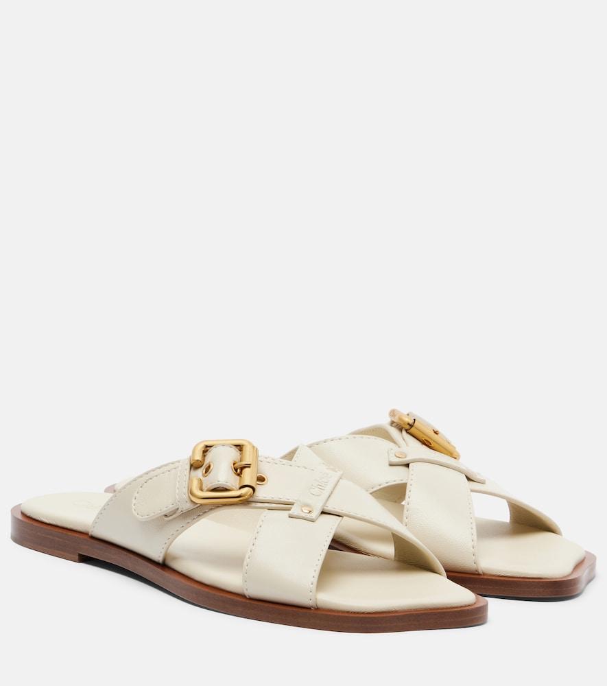 chloé nil leather sandals