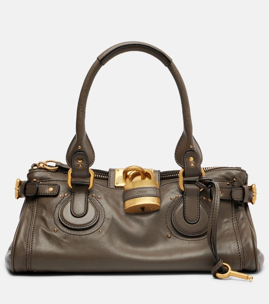 chloé paddington large leather shoulder bag