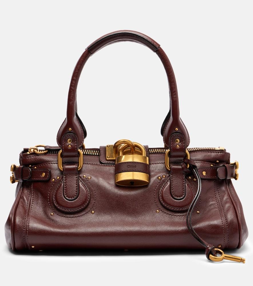 chloé paddington leather shoulder bag
