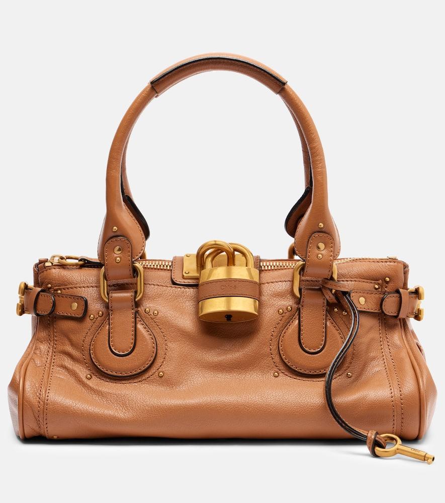 chloé paddington leather shoulder bag