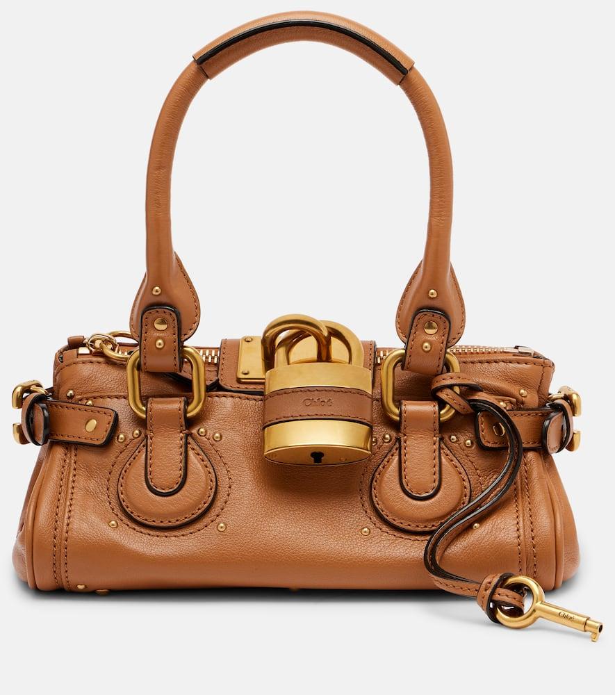 chloé paddington leather shoulder bag