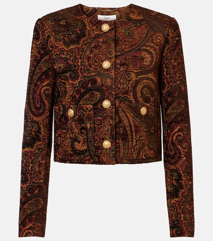 chloé paisley jacquard jacket