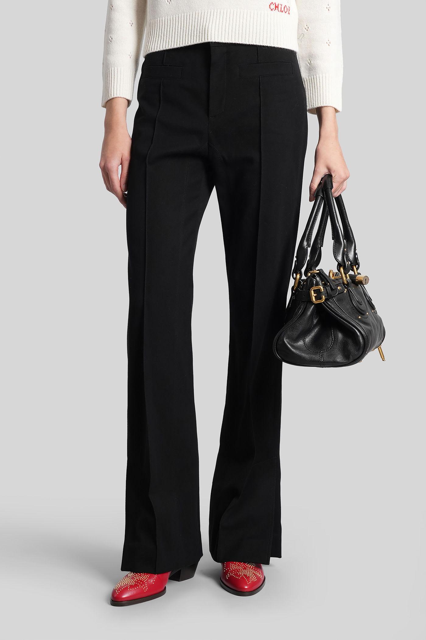 chloé pants in black cotton