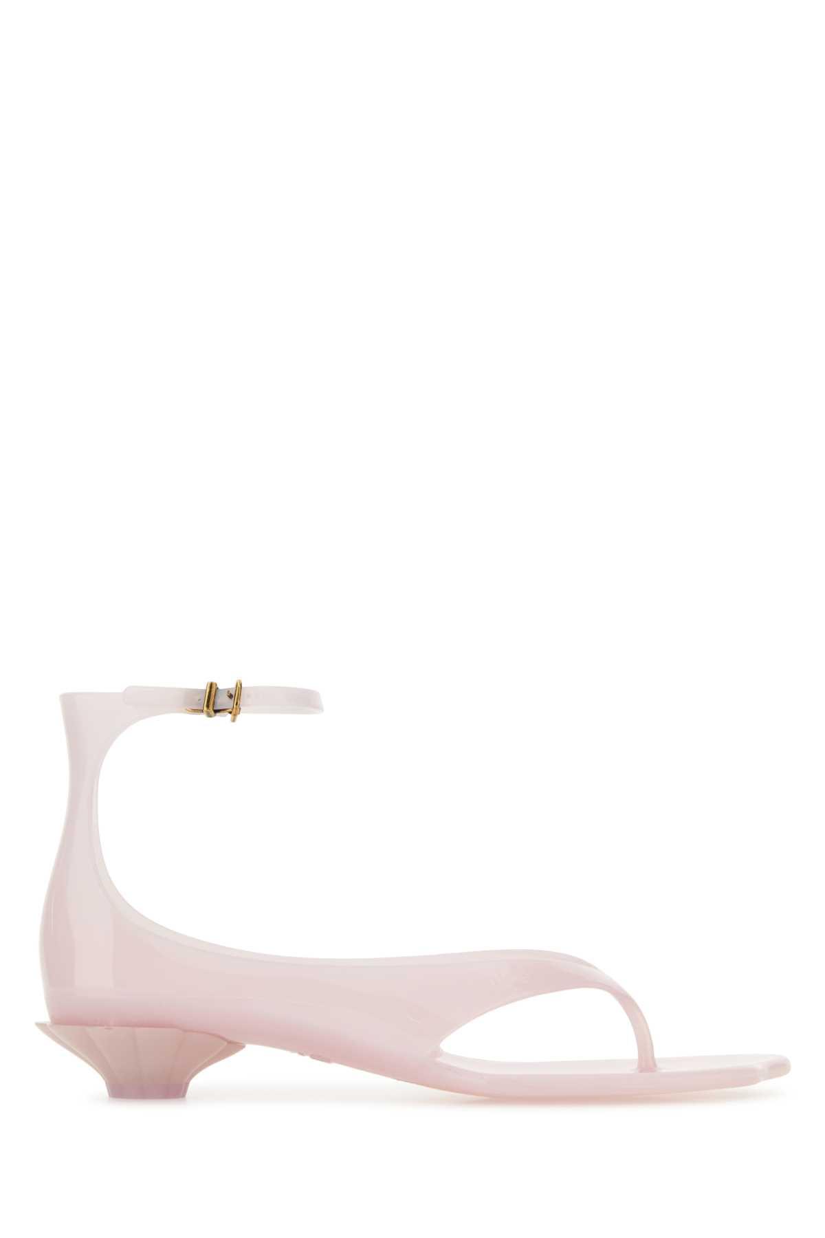 chloé pastel pink tpu chloã jelly thong sandals