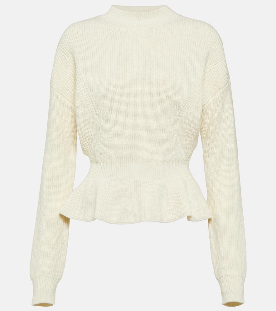 chloé peplum wool sweater