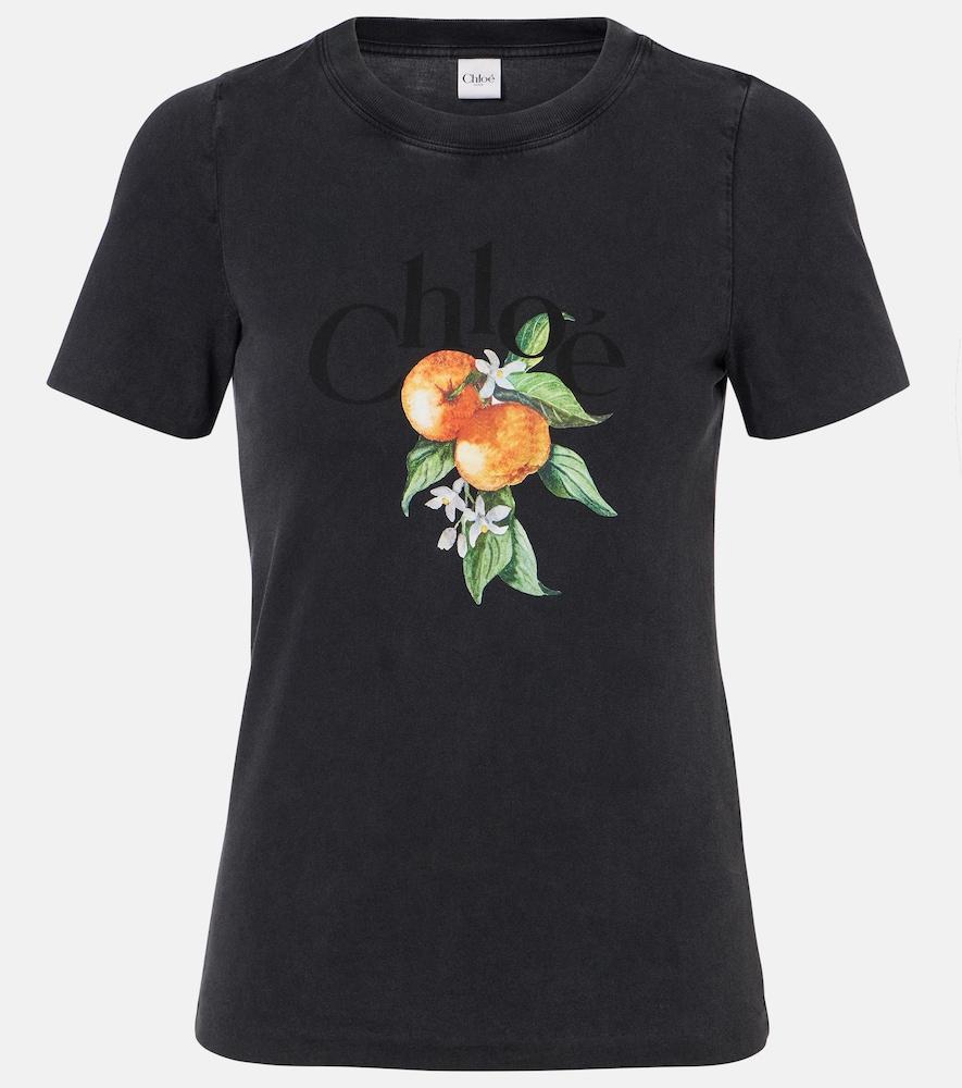 chloé printed cotton t