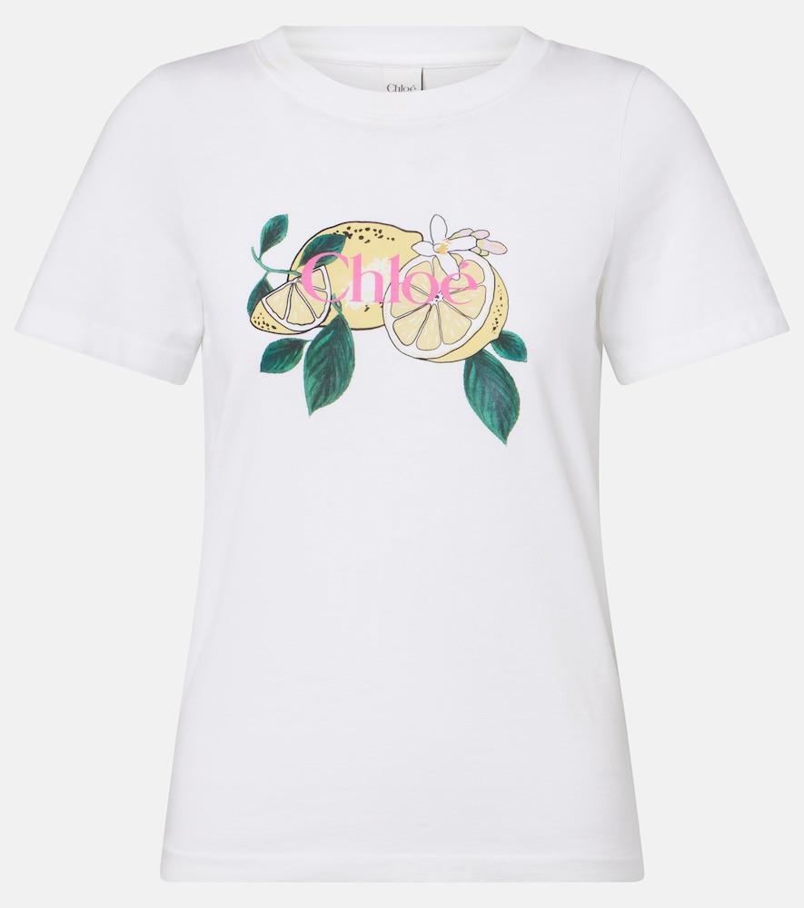 chloé printed cotton t