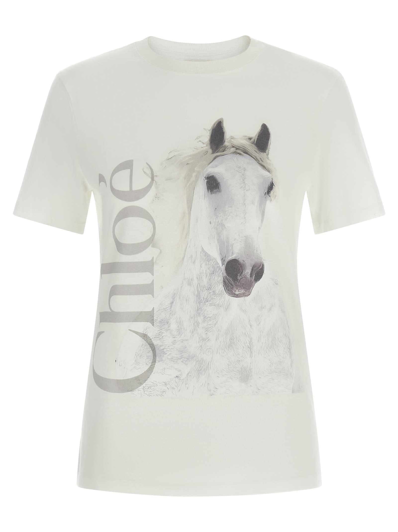 chloé printed t-shirt