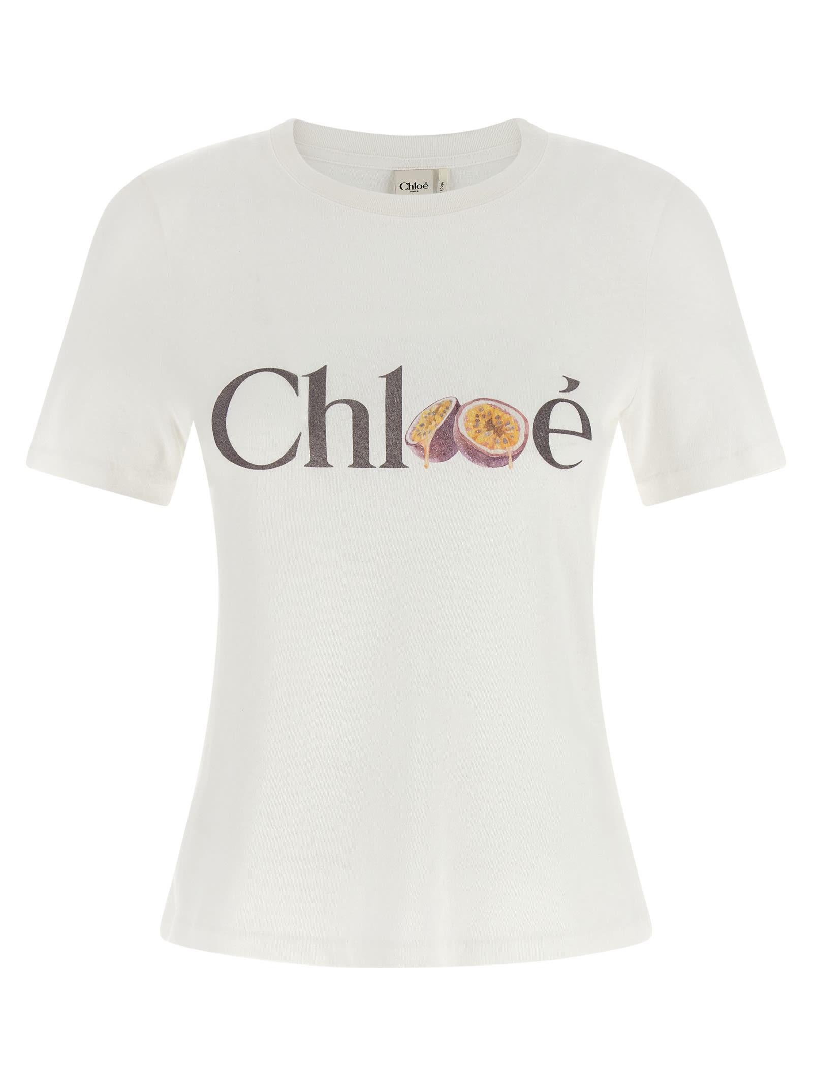 chloé printed t-shirt