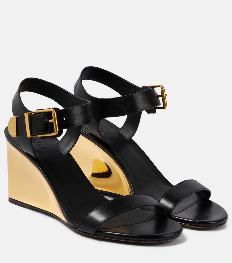 chloé rebecca leather sandals