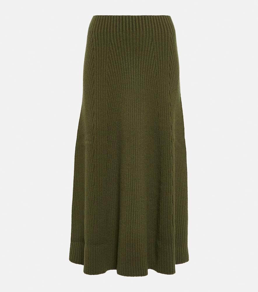 chloé ribbed wool maxi skirt