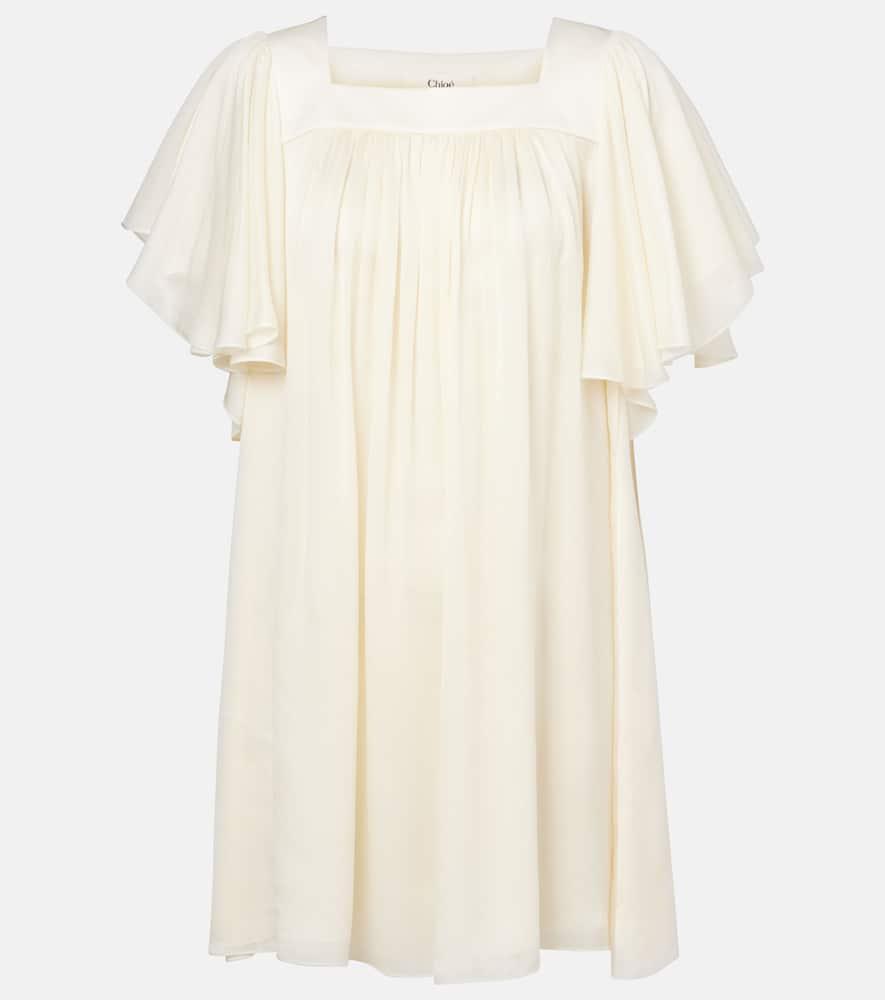 chloé ro33 silk minidress