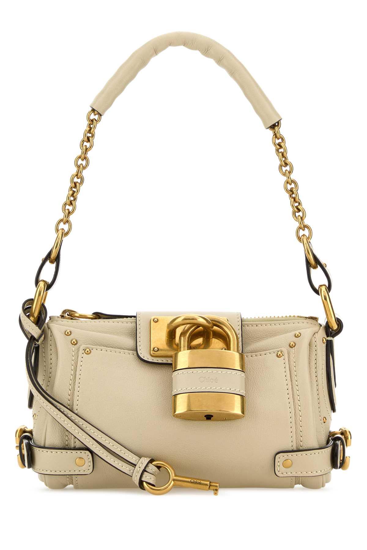 chloé sand leather small paddington shoulder bag