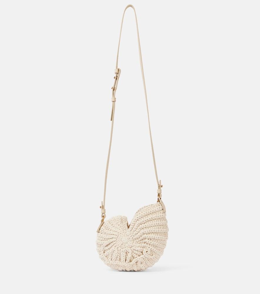 chloé sea treasures crochet crossbody bag