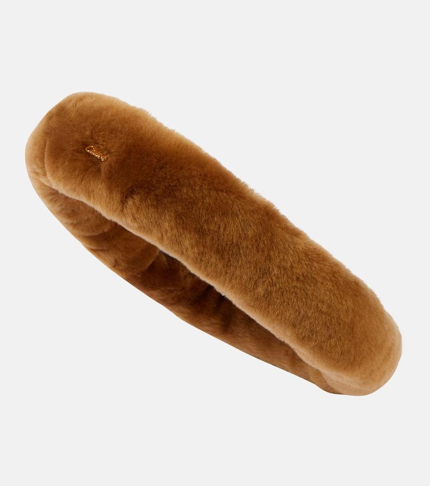 chloé shearling headband