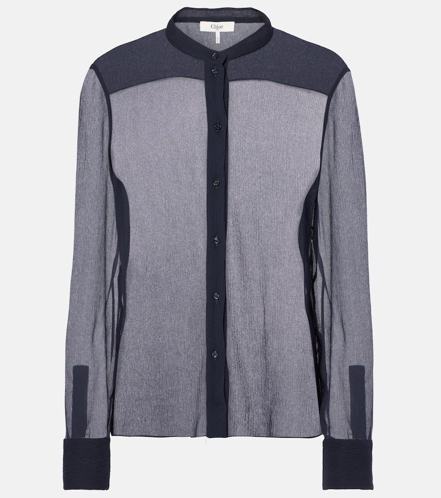 chloé silk chiffon shirt