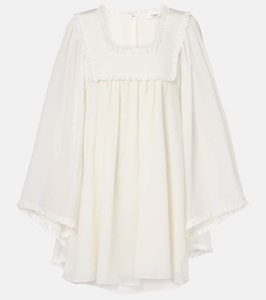 chloé silk crêpe minidress