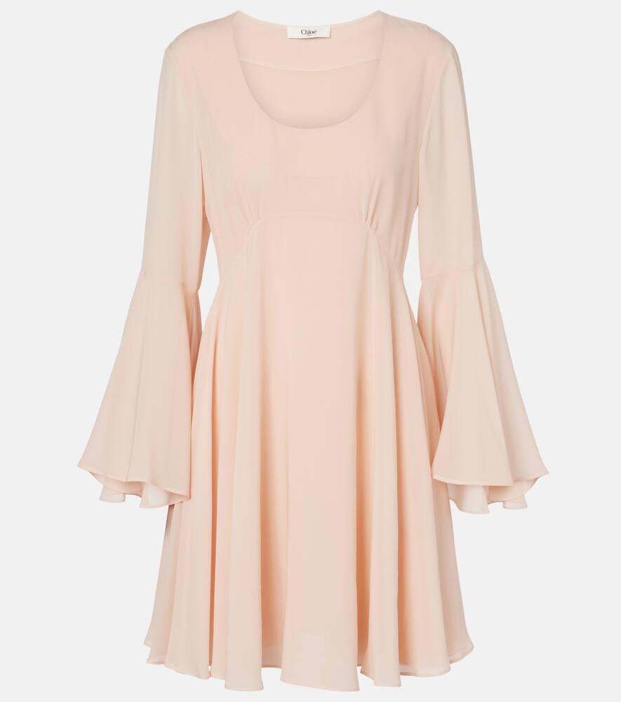 chloé silk georgette minidress