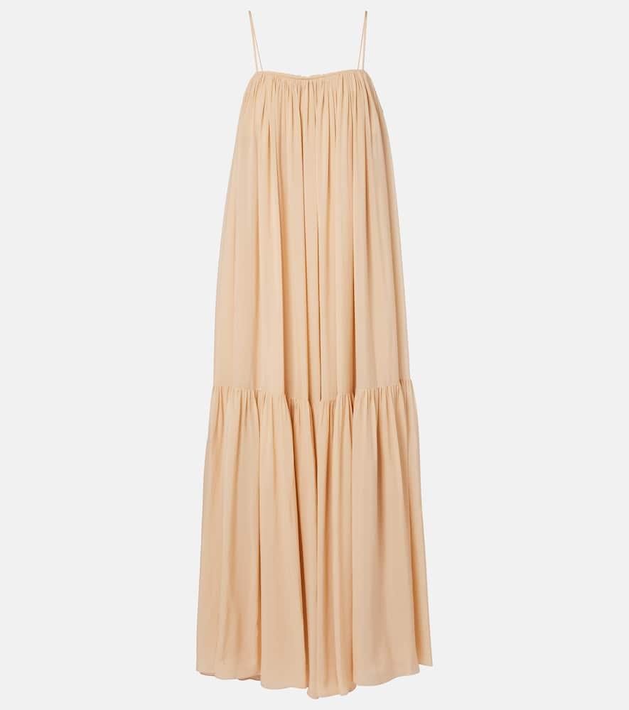 chloé silk maxi dress