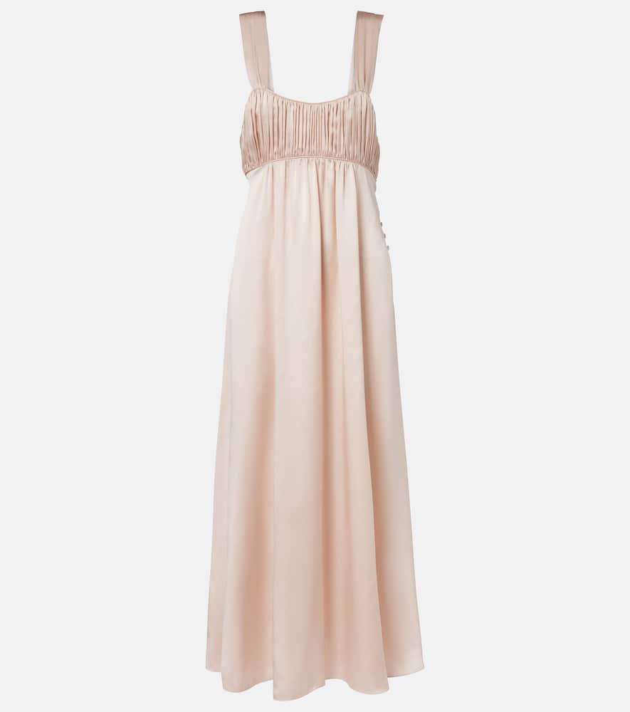 chloé silk midi dress