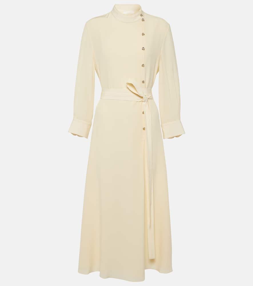 chloé silk midi dress