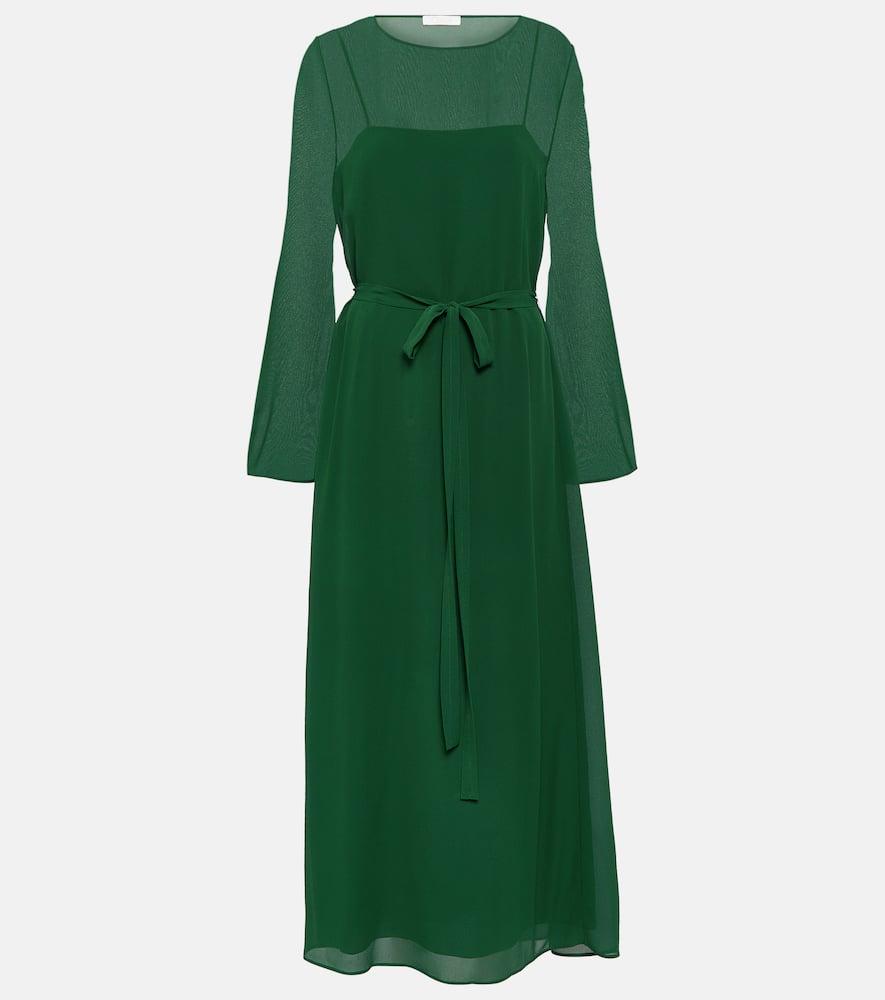 chloé silk midi dress