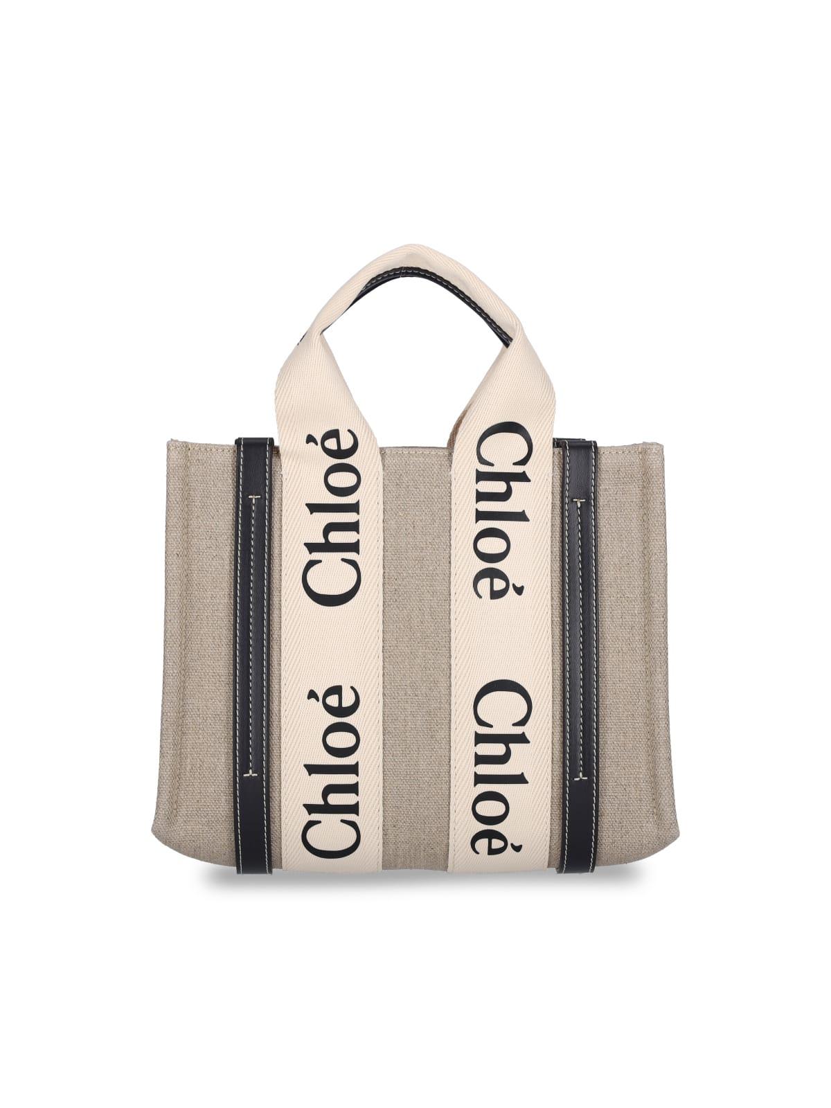 chloé small woody tote bag