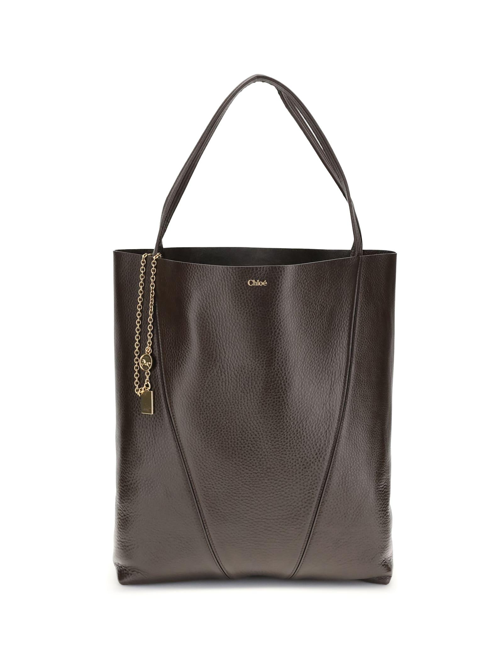 chloé spin large tote bag