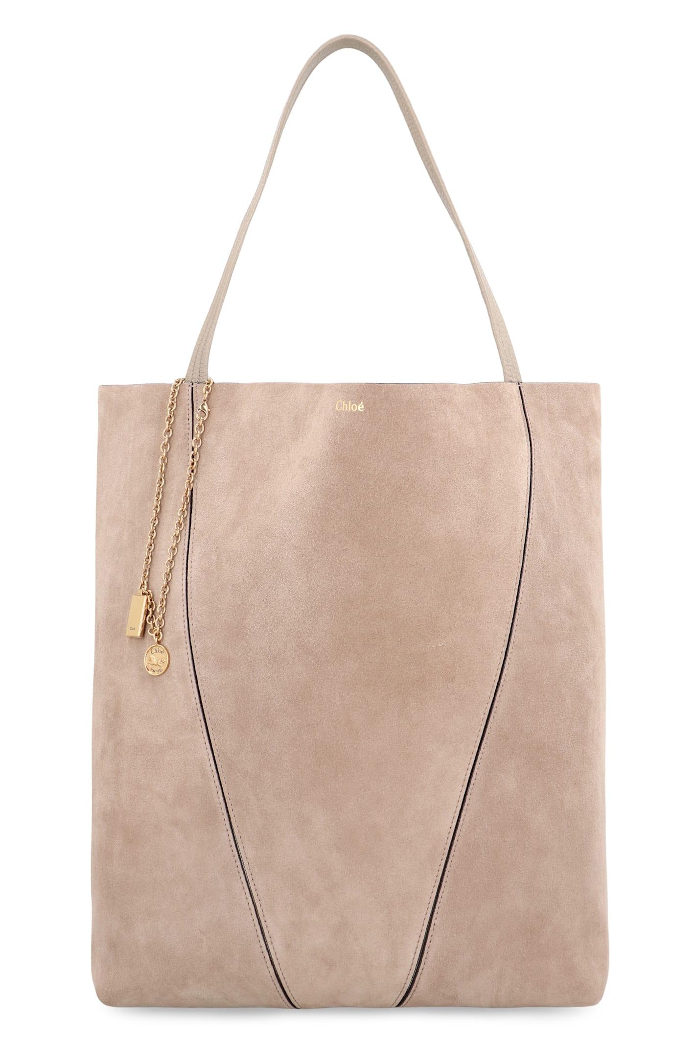 chloé spin large tote bag