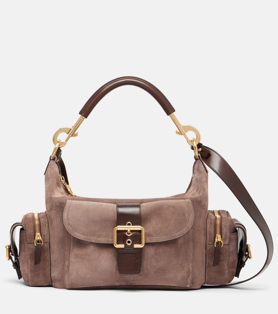 chloé suede camera bag