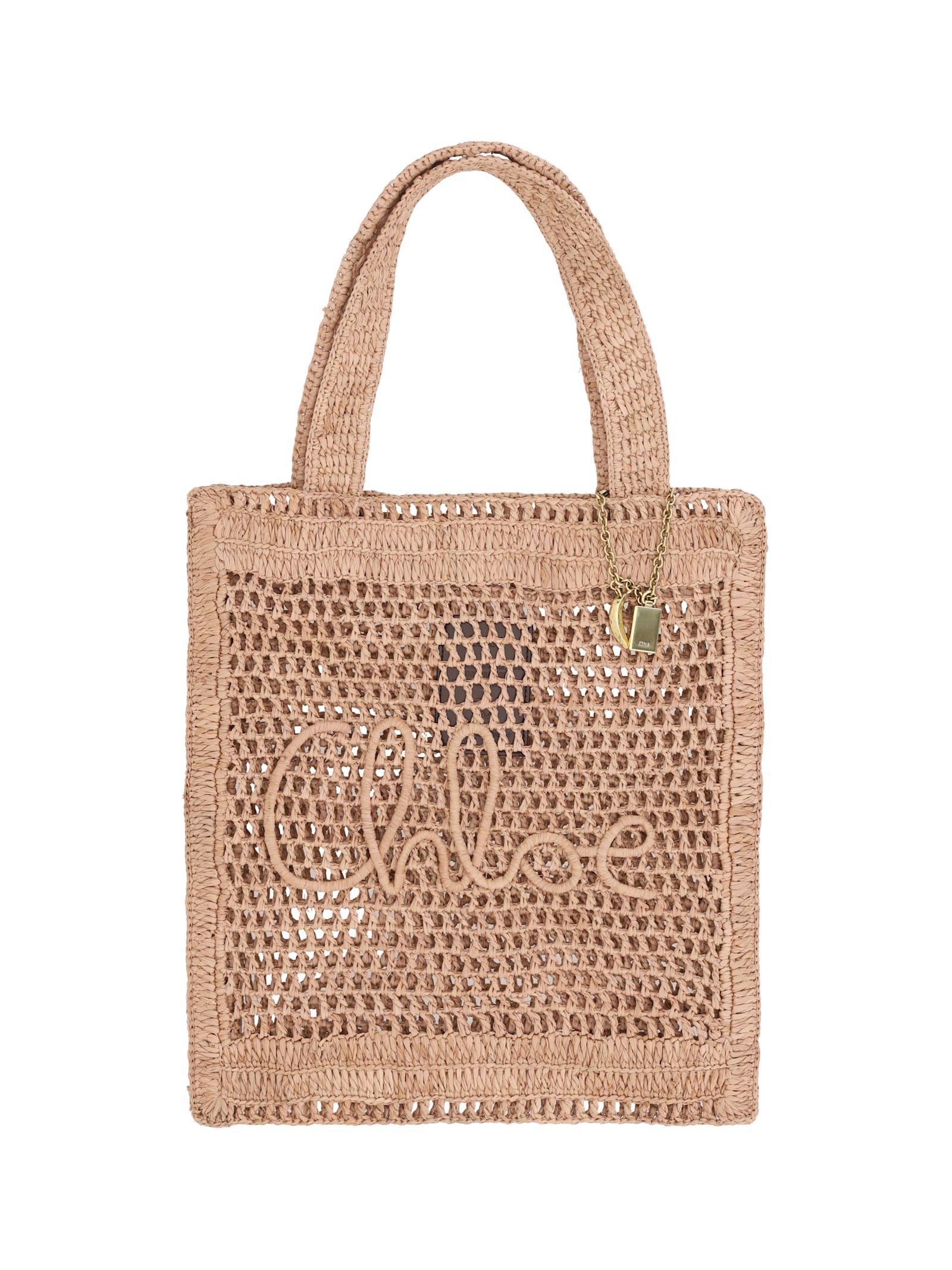 chloé summer banana tote bag