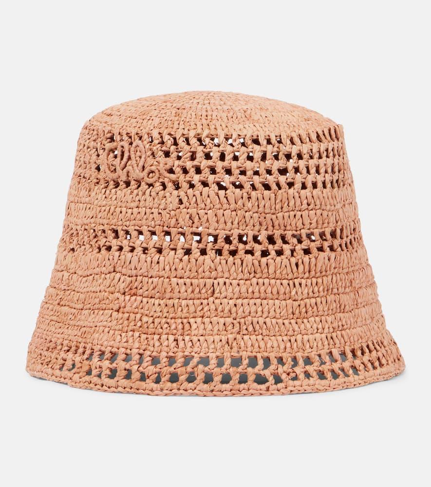 chloé sunset raffia bucket hat
