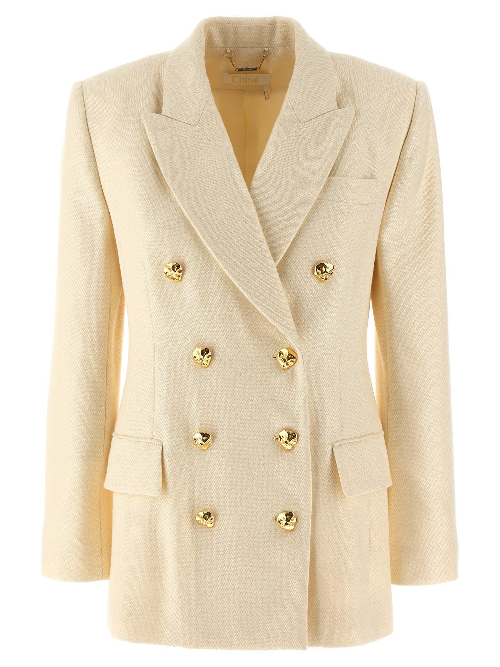 chloé tailored double-breasted blazer