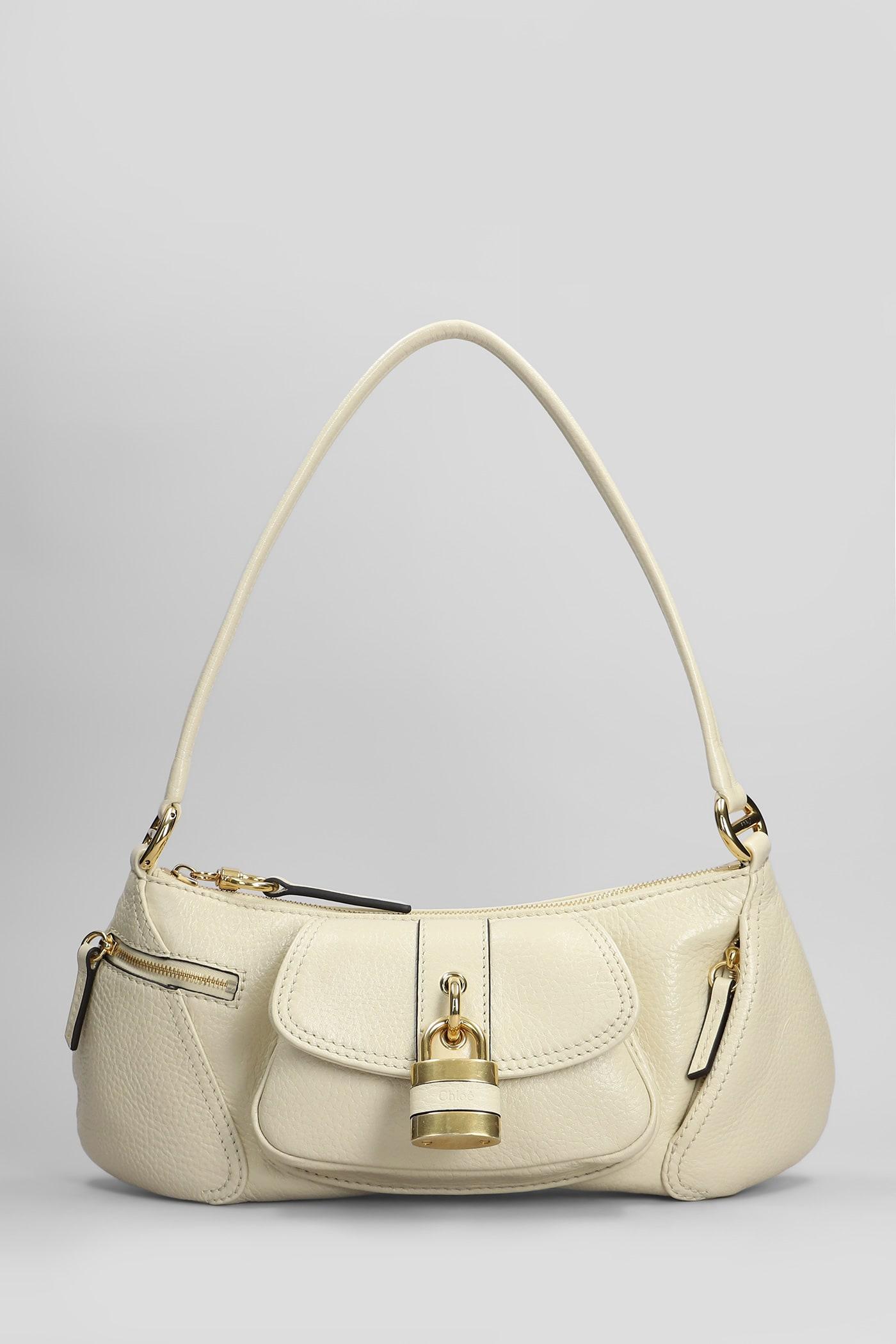 chloé the 99 hand bag in beige leather