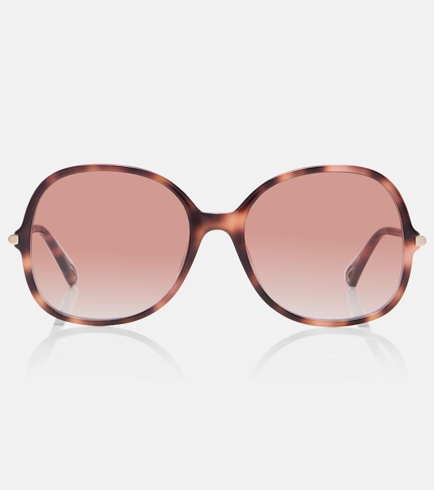 chloé tubolar oversized sunglasses