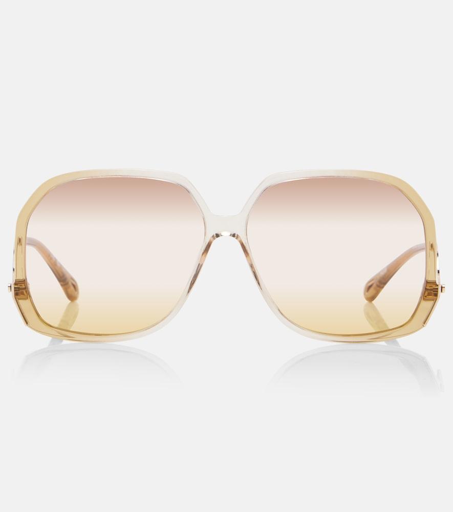 chloé wavy square sunglasses
