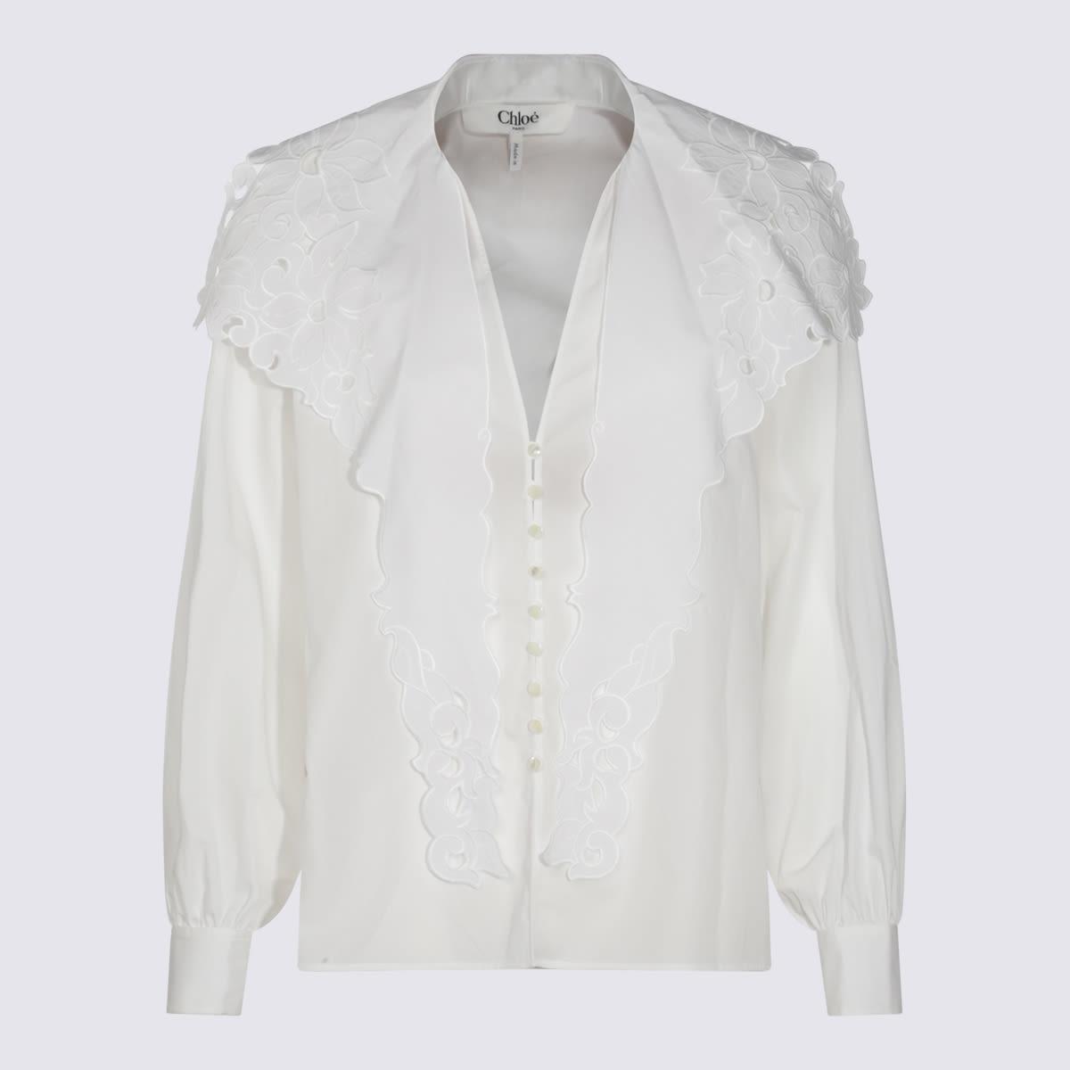 chloé white cotton shirt