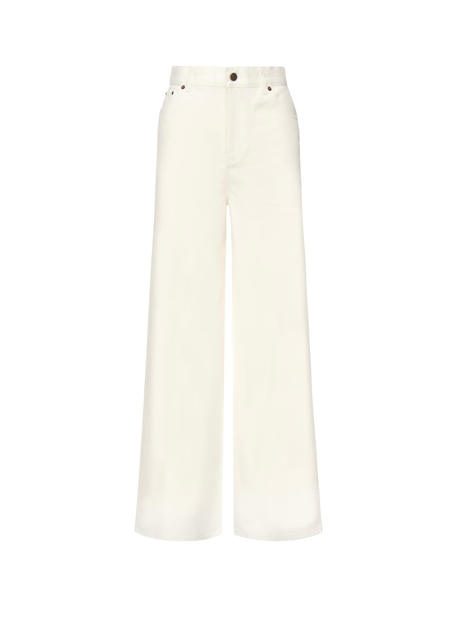 chloé wide leg denim jeans