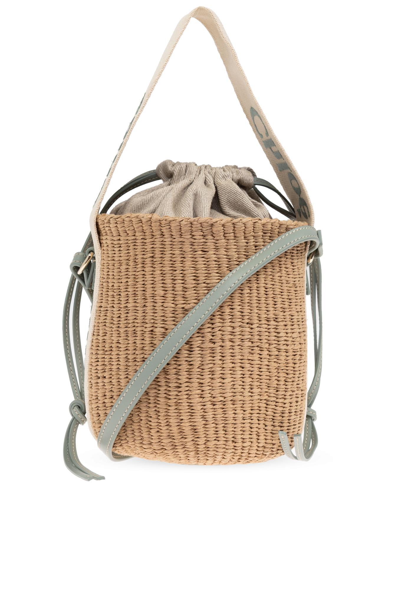 chloé woody small shoulder bag, bucket type