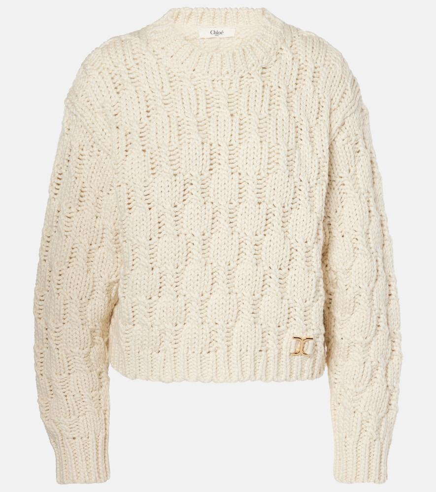 chloé wool, silk, and cashmere sweater