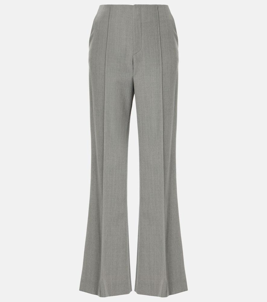 chloé wool flared pants