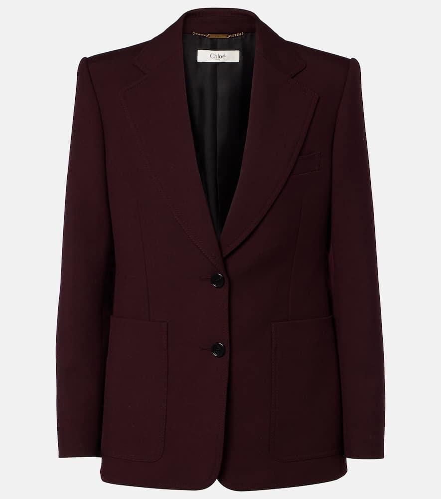 chloé wool gabardine blazer