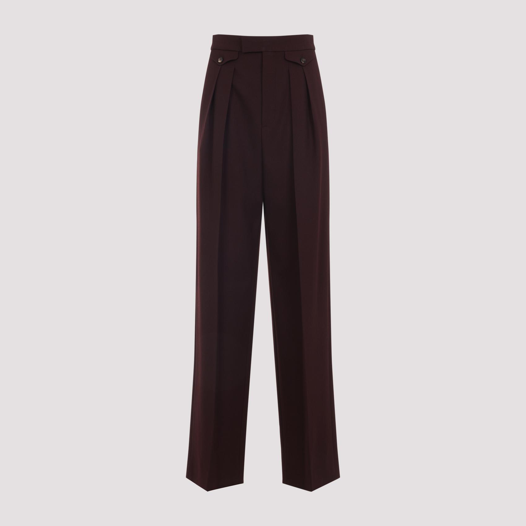 chloé wool pants pink & purple - women