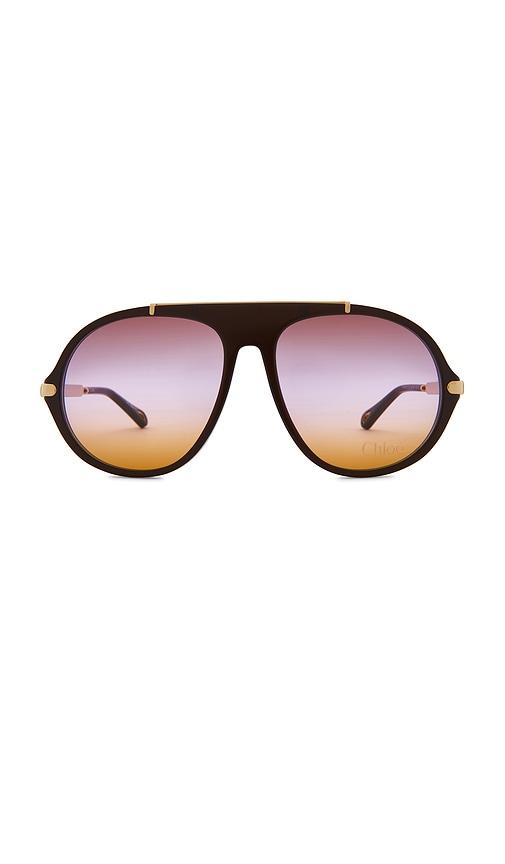 chloe aly sunglasses in wine.