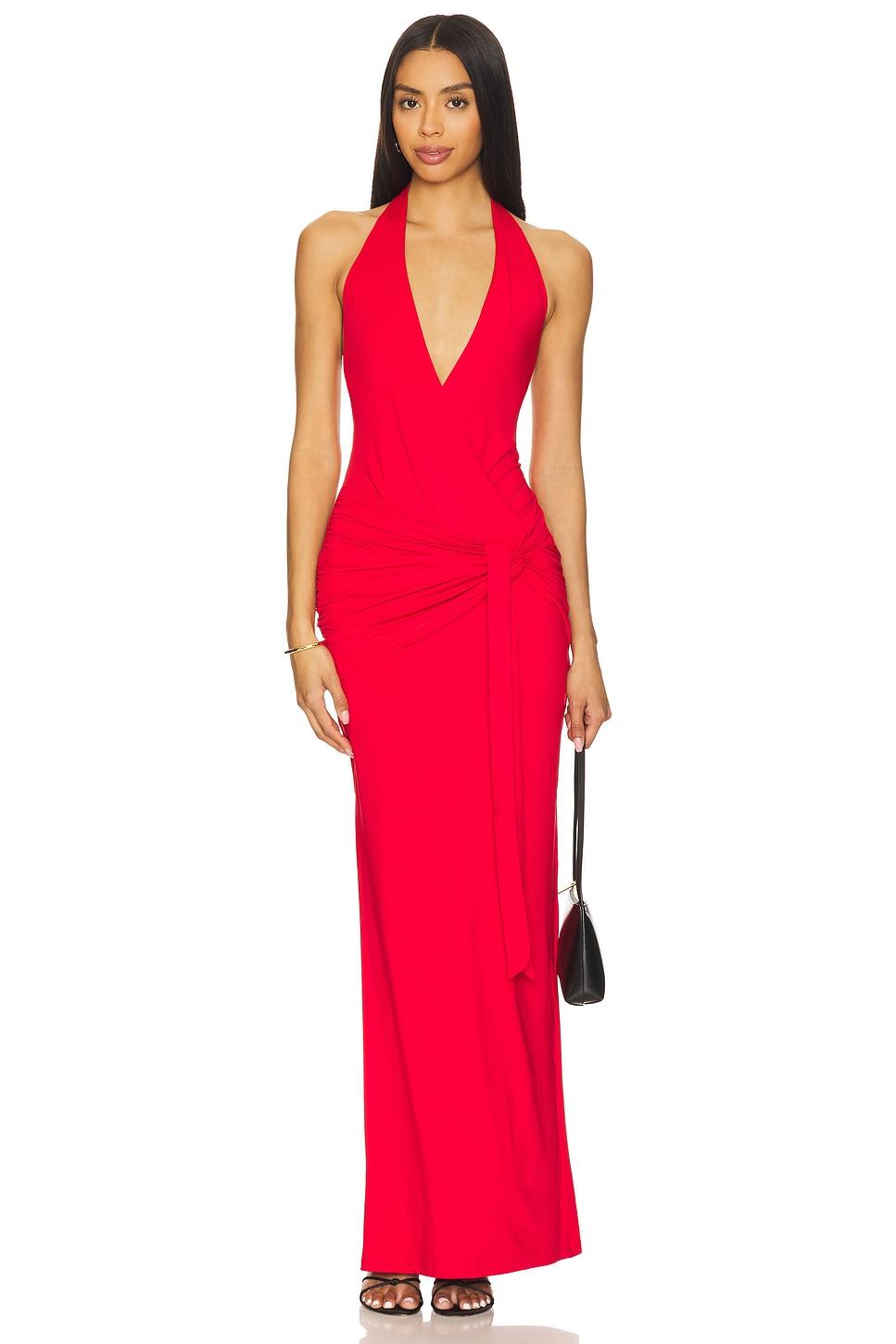 chloe halter maxi dress