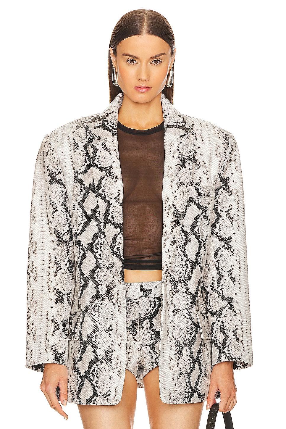 chloe leather blazer