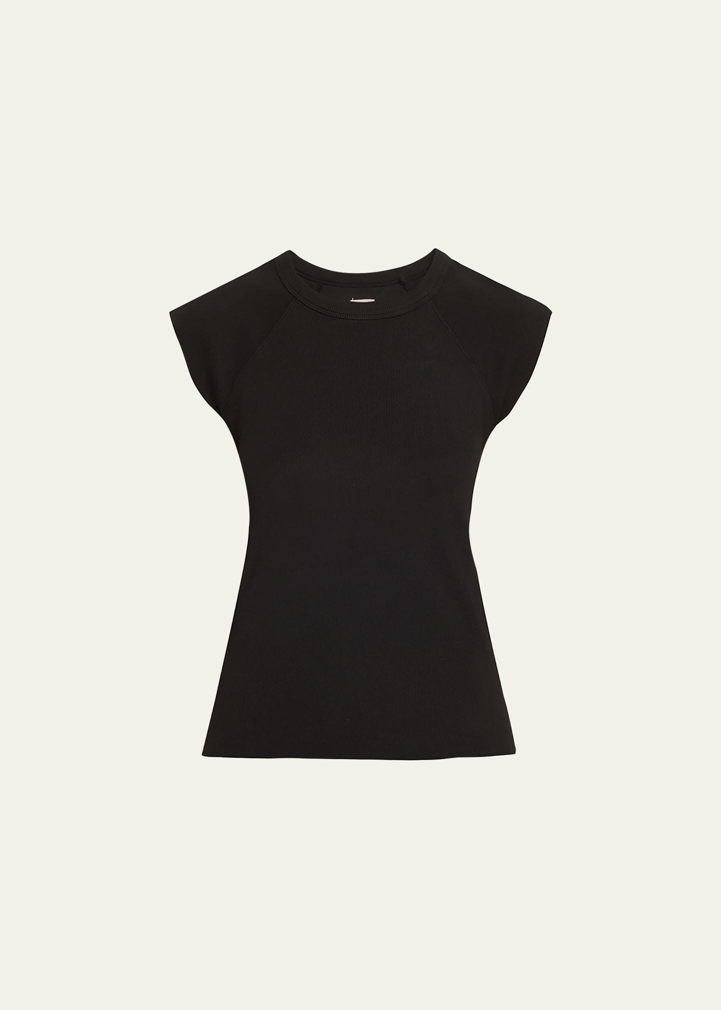 chloe ribbed raglan t-shirt