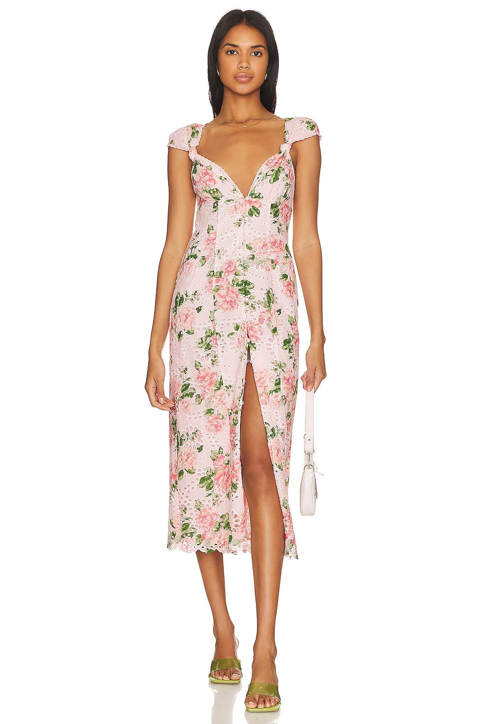 chrishelle midi dress