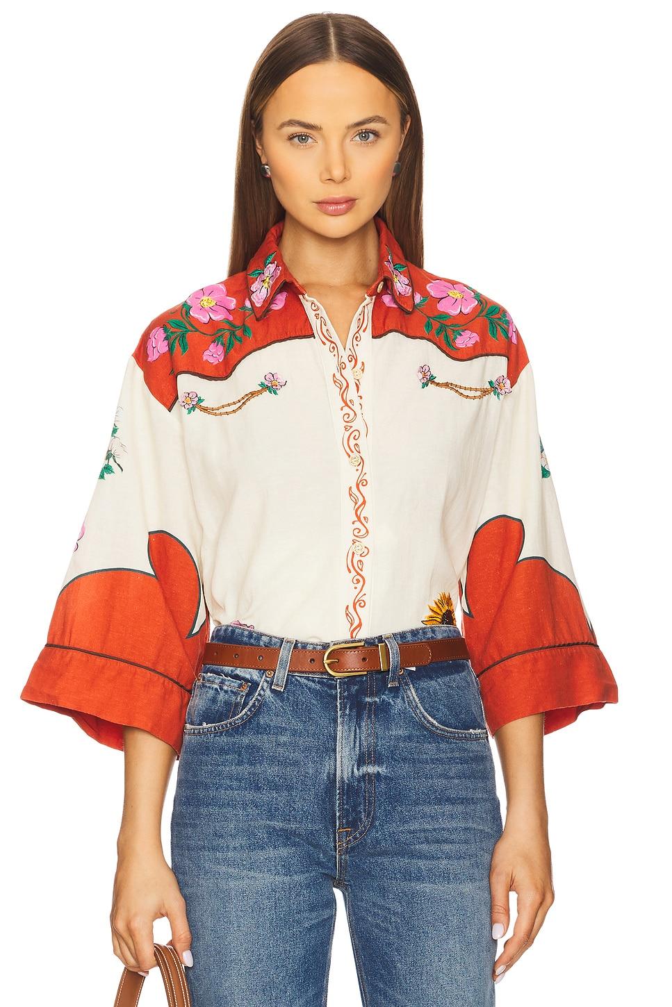 chrissy nopal button up shirt